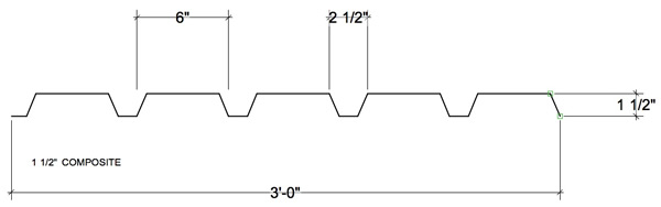 1 1/2 INCH COMPOSITE CORRUGATED